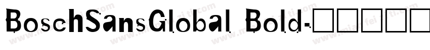 BoschSansGlobal Bold字体转换